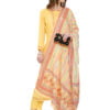 Readymade Party Wear Fancy Salwar Suits - Pure Heavy Muslin - Yellow - Image 2